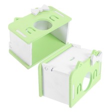  2 Pcs Hamster Cozy Hideout Multichamber Hideaway Toys Aesthetic Hides