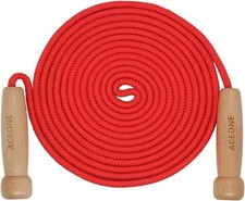 16 FT Long Jump Rope for Kids, Adjustable Double Dutch Skipping Rope with Wooden