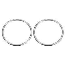 304 Stainless Steel O Rings 2pcs 90mm Outer Dia 5mm Thick Welded O-rings