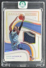 JAREN JACKSON JR. 2022-23 PANINI IMMACULATE COLL SWATCHES GU PATCH GOLD 1/5