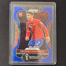 🔌IU 2022 PANINI PRIZM WORLD CUP QATAR BLUE CHOICE /135 RC ANTHONY CONTRERAS