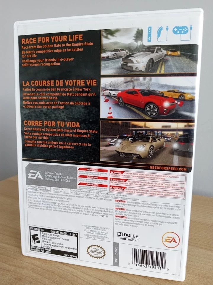 Need for Speed The Run (Nintendo Wii, 2011) CIB - EA - Image 3 of 4