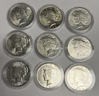 Complete Date Set 1922-1935 Peace Dollars (all cleaned), U.S. Silver $1 Coins