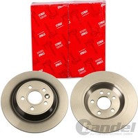2X Trw Bremsscheiben 302Mm Voll Hinten Passend FÜR Volvo S60 S80 V60 V70 XC70 |