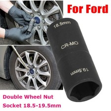 For Ford Wheel Nut Cap Removal Impact Socket Tool 18.5mm & 19.5mm Double Sided