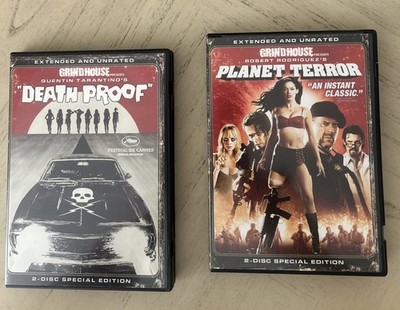 Grindhouse Lot of 2 DVDs Rodriguez's PLANET TERROR & Tarantino's DEATH PROOF