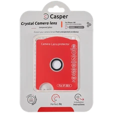 Casper Camera Lens Protector Compatible For iPhone 16e (Silver) (Clear)