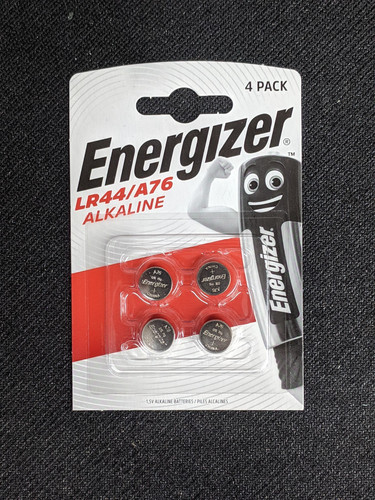 Lot of 5 -----4 Energizer Alkaline LR44 A76 Batteries 4BL 1.5V G13 AG13 Exp 2026