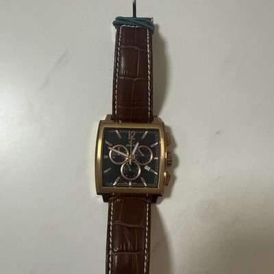 Herren-Armbanduhr Quarz Automatisches Datum Cronometro Armbanduhr Schwarz Jaguar
