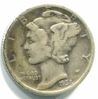 1938-D Silver Mercury Dime !!