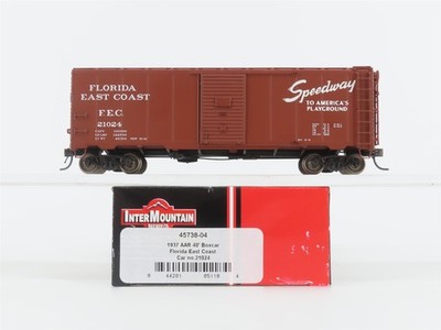 HO InterMountain 45738-04 FEC Florida East Coast ''Speedway'' 40' Box Car #21024