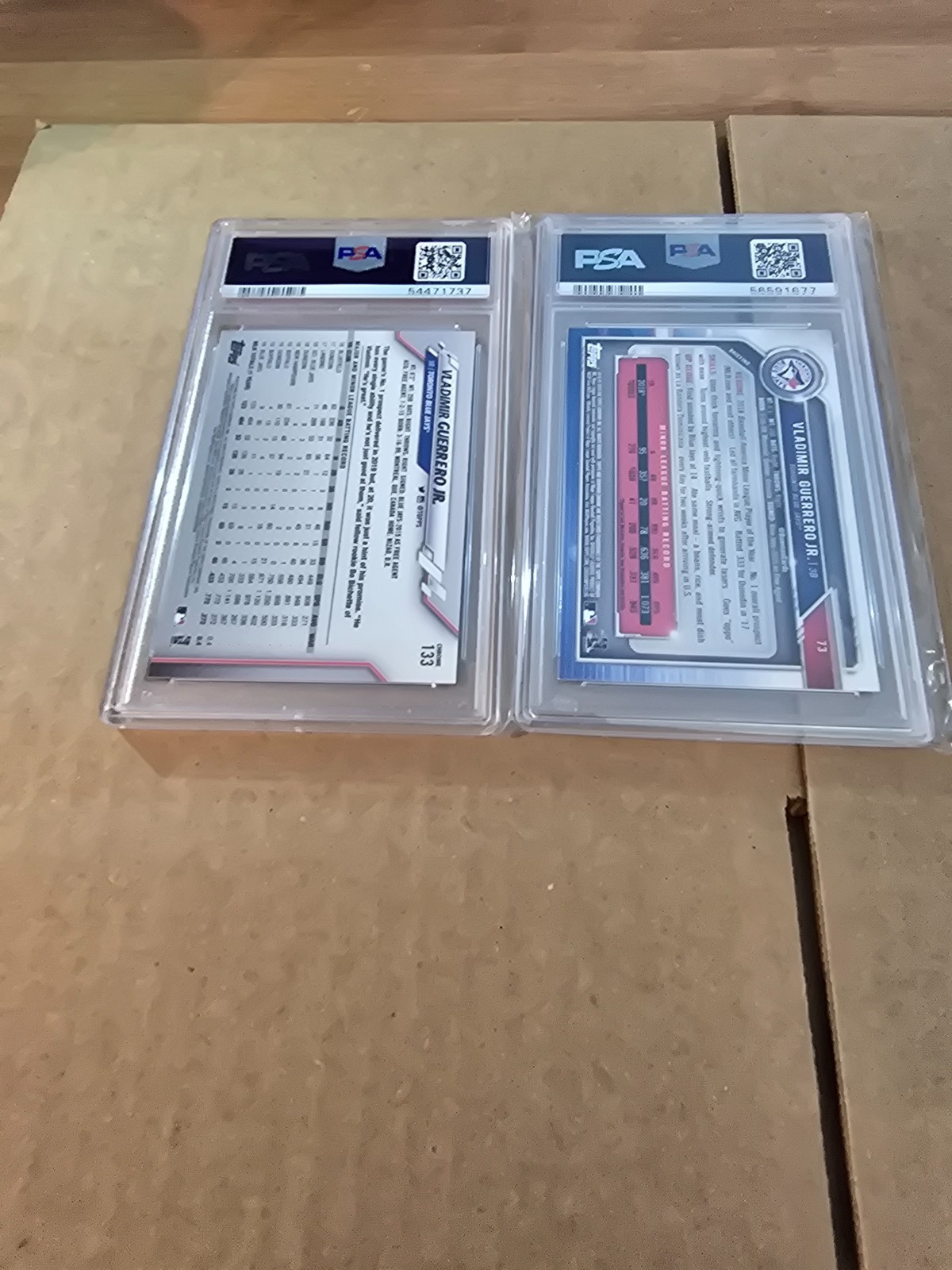 2019 Bowman Chrome - Vladimir Guerrero Jr. #73 (RC) + 2020 Topps Chrome #133 view 4