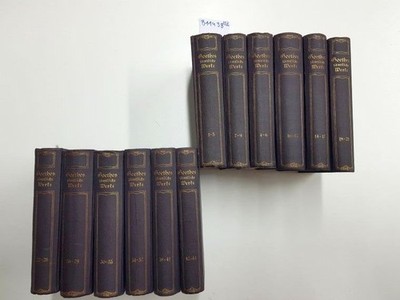 Goethes sämtliche Werke - 44 Bände in 12 Büchern, vollständig Goethe, Johann Wol