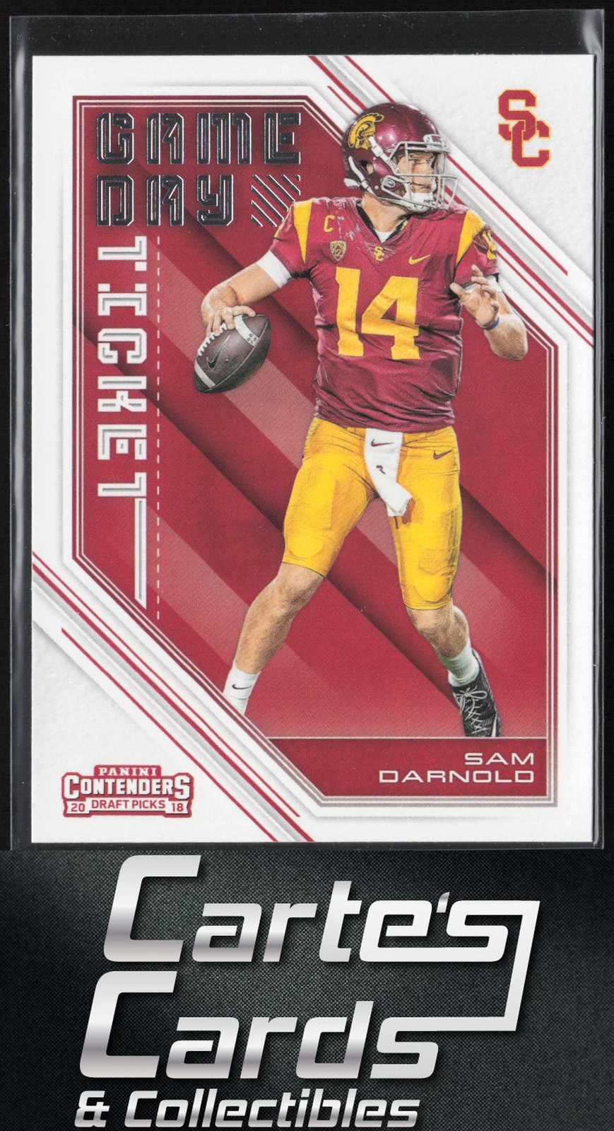 Sam Darnold 2018 Panini Contenders Draft Picks #1 Game Day Ticket USC Trojans RC