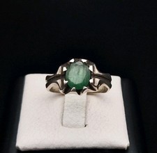 Emerald Emerald Silver Ring Handmade 925 Silver Silver Ring Handcrafted