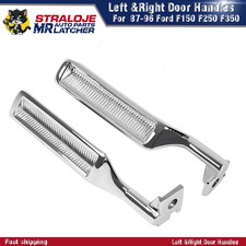 Inside Door Handles For Ford Truck Bronco 1980-1996 Chrome Metal Left Right Pair Inside Door Handles For Ford Truck Bronco 1980-1996 Chrome Metal Left Right Pair
