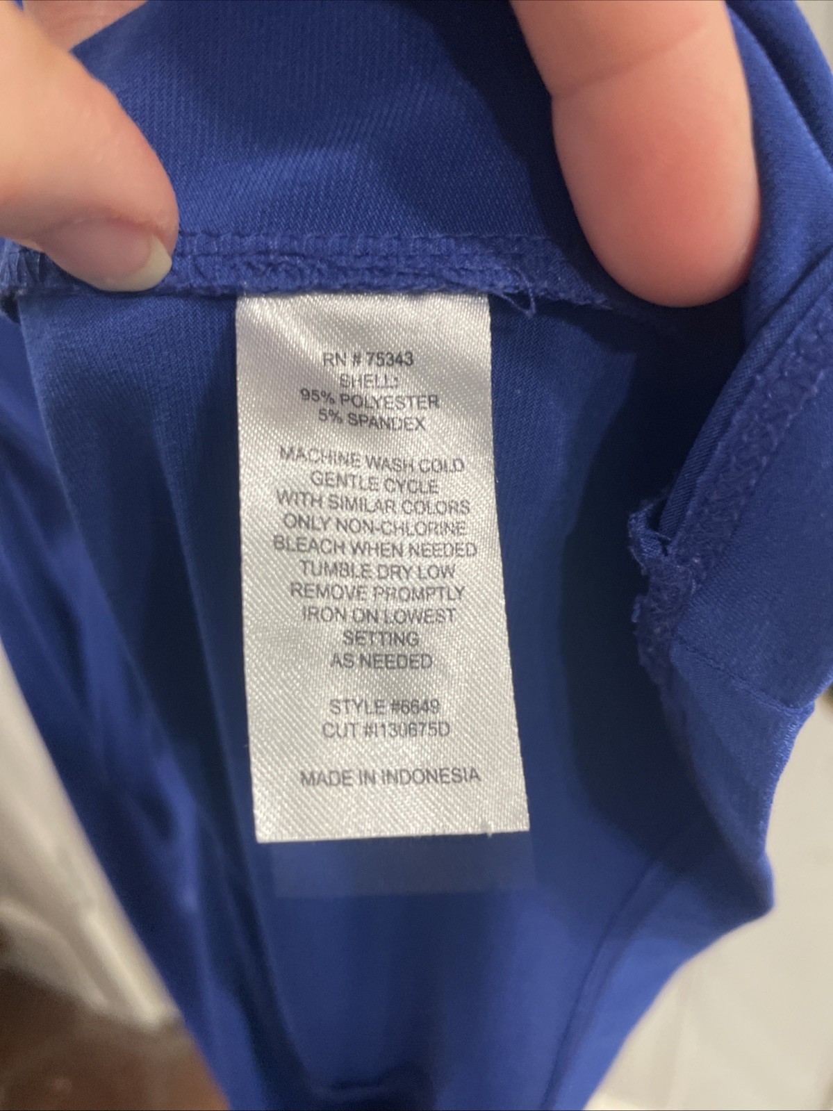 Fenn Wright Mansion Formal Solid Blue Polyester S… - image 8