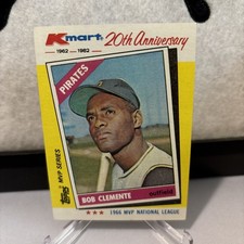 1982 Topps Kmart 20th Anniversary Bob Clemente Pittsburgh Pirates #10