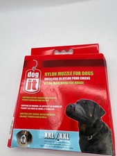 Dogit Soft Nylon Dog Muzzle Black X-Large 9 inch New