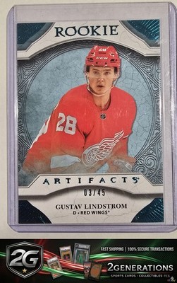 2020-21 Upper Deck Artifacts #173 Gustav Lindstrom Aqua #/45