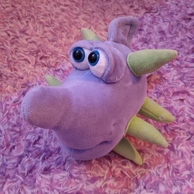 Jennifer Mazur Funny Friends Spike Plush Purple Fish Spikes Soft Sculpture