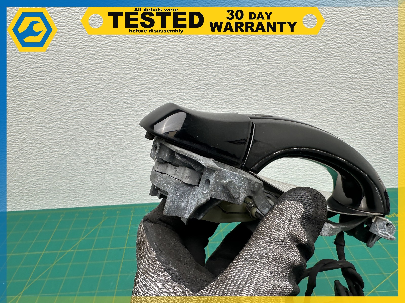06-12 BENTLEY Flying Spur REAR RIGHT EXTERIOR DOOR HANDLE Black OEM