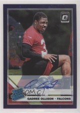 2019 Panini Donruss Optic FOTL Purple Stars Prizm 13/50 Qadree Ollison Auto 0f6