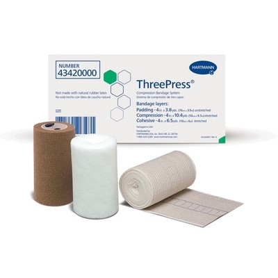 ThreePress  Self-adherent Closure 3 Layer Compression Bandage System