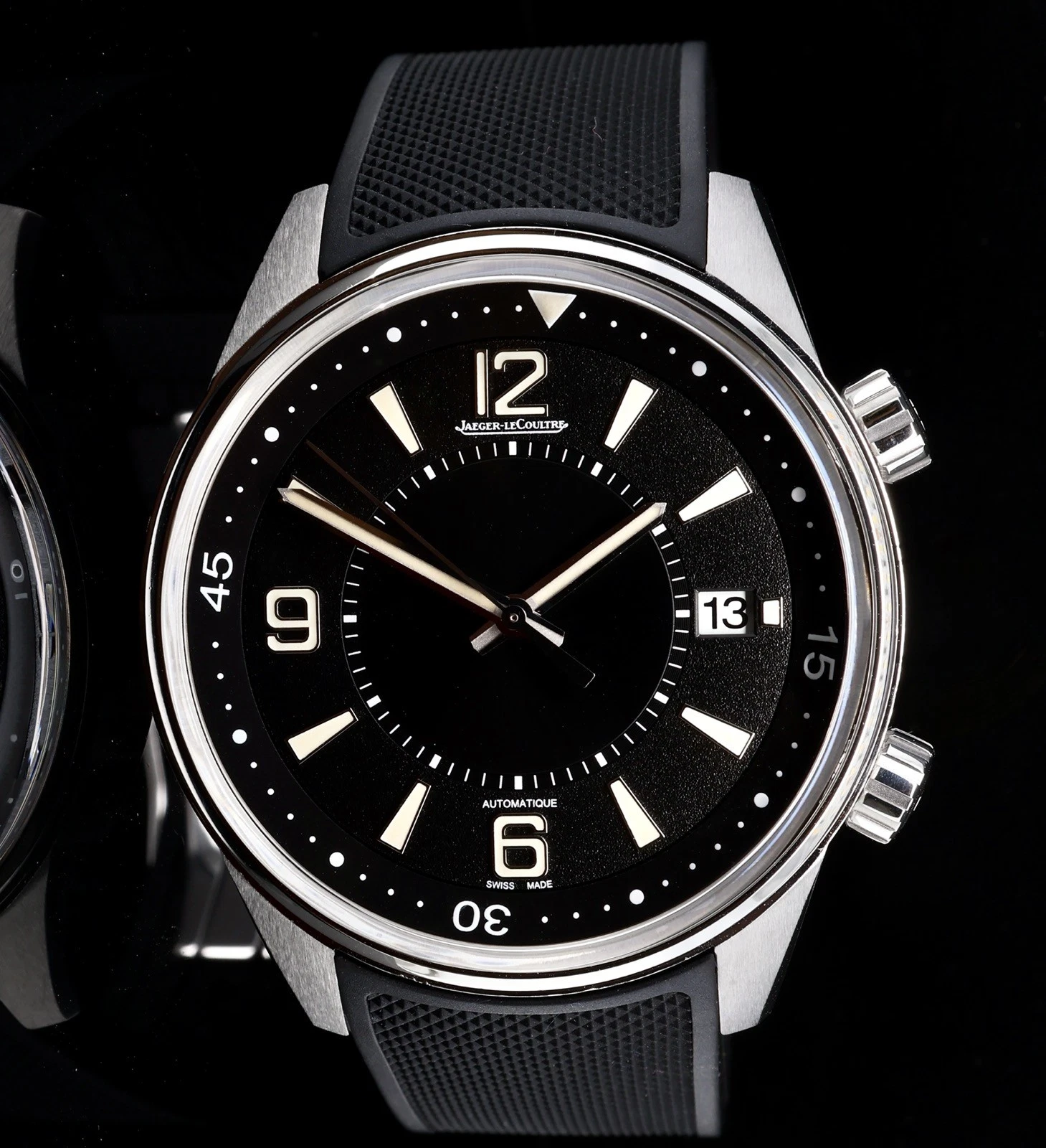Jaeger LeCoultre — Auth. Jaeger Le Coutre Polaris Date Automatic 42mm Watch Ref Q9068670 Box +Docs