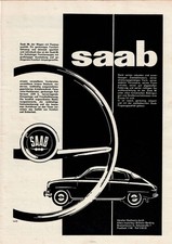 Original Werbung der 60er Jahre Saab 96