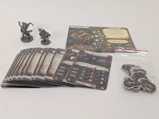 FFG Descent 2nd Edition Lieutenant Raythen COMPLETE & SLEEVED Fantasy Flight