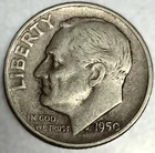 1950-S Roosevelt Dime Circulated Condition 90% Silver Better Date US Coin- 3491