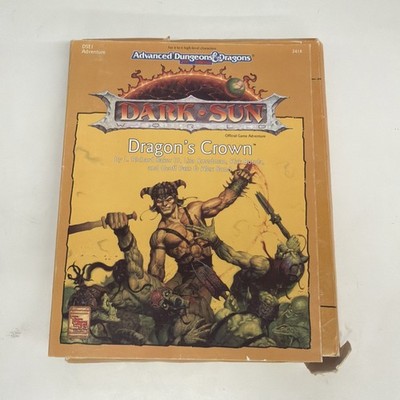 Dragon's Crown (Advanced Dungeons Dragons Dark Sun Adventure DSE1) TSR 2416