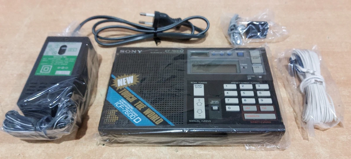 SONY ICF-7600D Radio Weltempfänger 80s HF/VHF Receiver Neu & unbenutzt New
