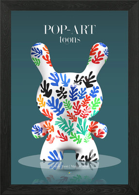 Coral Toon | Matisse Style Gerahmtes Wandbild Poster Leinwanddruck Bild