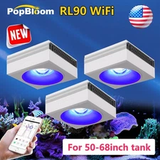 PopBloom RL90 Aquarium Reef LED Light Saltwater Reef Aquarium Led Lights 60inch