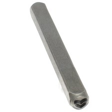 4mm Heart Shape Metal Stamping Tool for Jewelry Leather Wood...