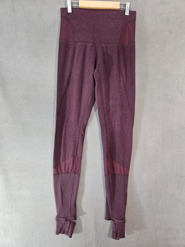 LULULEMON Devi Yoga Stirrup Pant Legging Heathered Bordeaux  Black Cherry Size 8