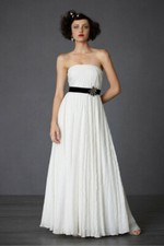 NEW BHLDN Hitherto Astral $2800 Silk Star Embroidered Dress Sz 4 - Bridal Gown