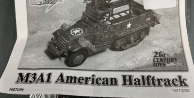 1/32 21st Century Toys M3A1 WWII US Halftrack Kit For Parts PM0719