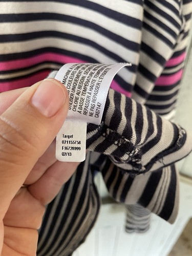 Merona Top Size 2X Stripe V Neck - Picture 5 of 7