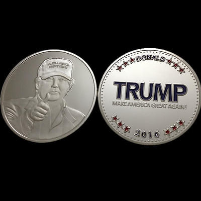 2016 Donald Trump Make America Great Again Collector Silver Plated Coin