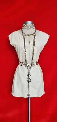 white distressed dress