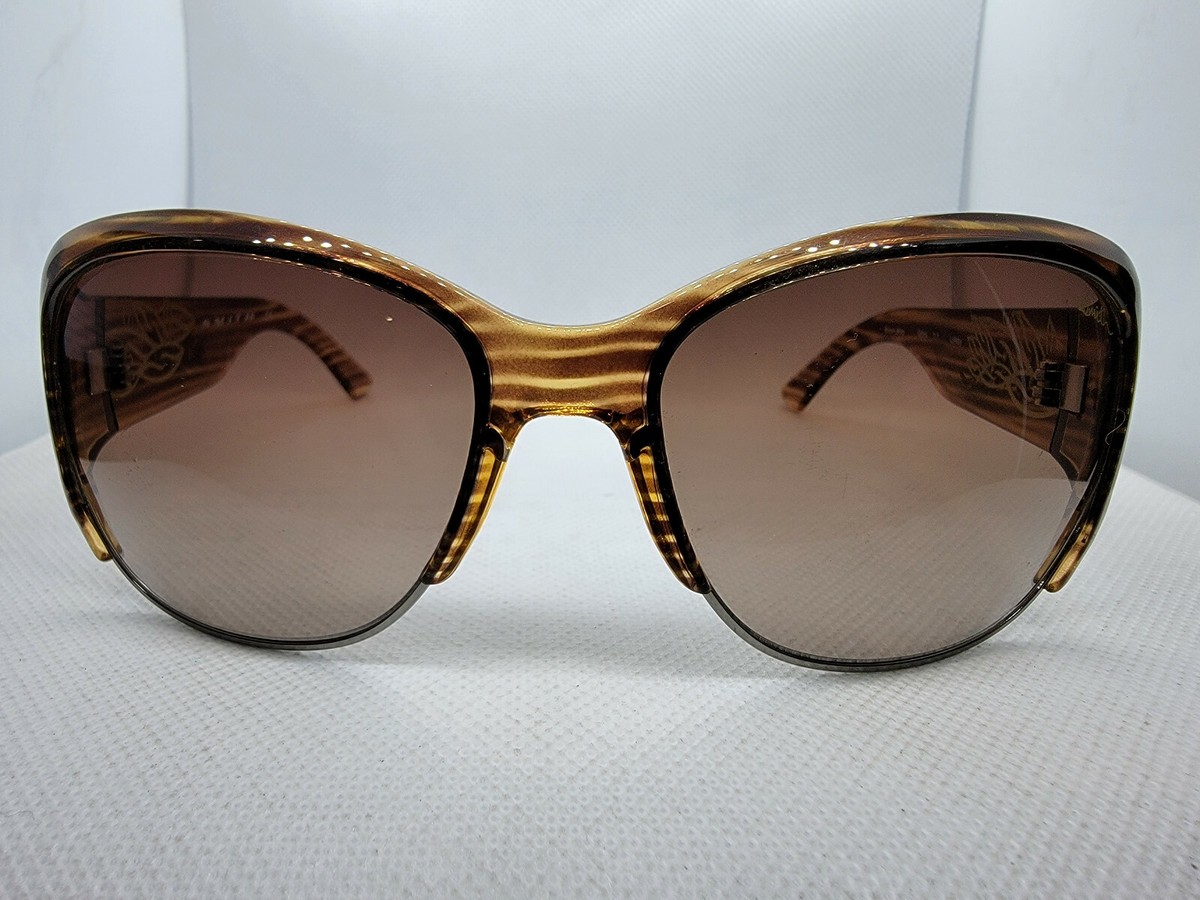 Smith Lullaby Oversized Sunglasses SMITH Optics LULLABY Brown Stripe Frame TLT Brown Gradient  main image 3