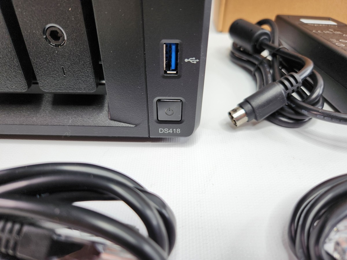 Synology DS418 - 4 bay NAS DiskStation - Black - Brand New | eBay