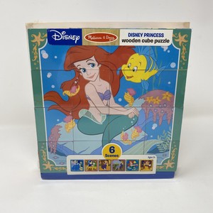 melissa and doug disney princess wooden cube puzzle