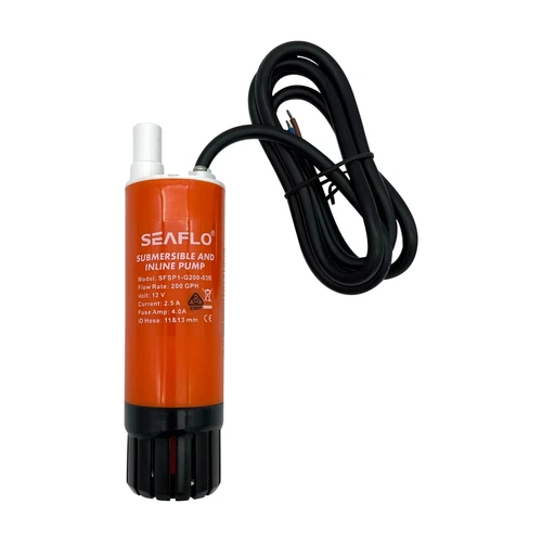SEAFLO Submersible Inline 12v Water Pump Kit 200GPH Self Priming Caravan | RV - Picture 4 of 12