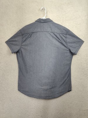 Chemise Homme Aeropostale Grise à Manches Courtes - Taille XL, Coupe Classique - Occasion Très Bon état