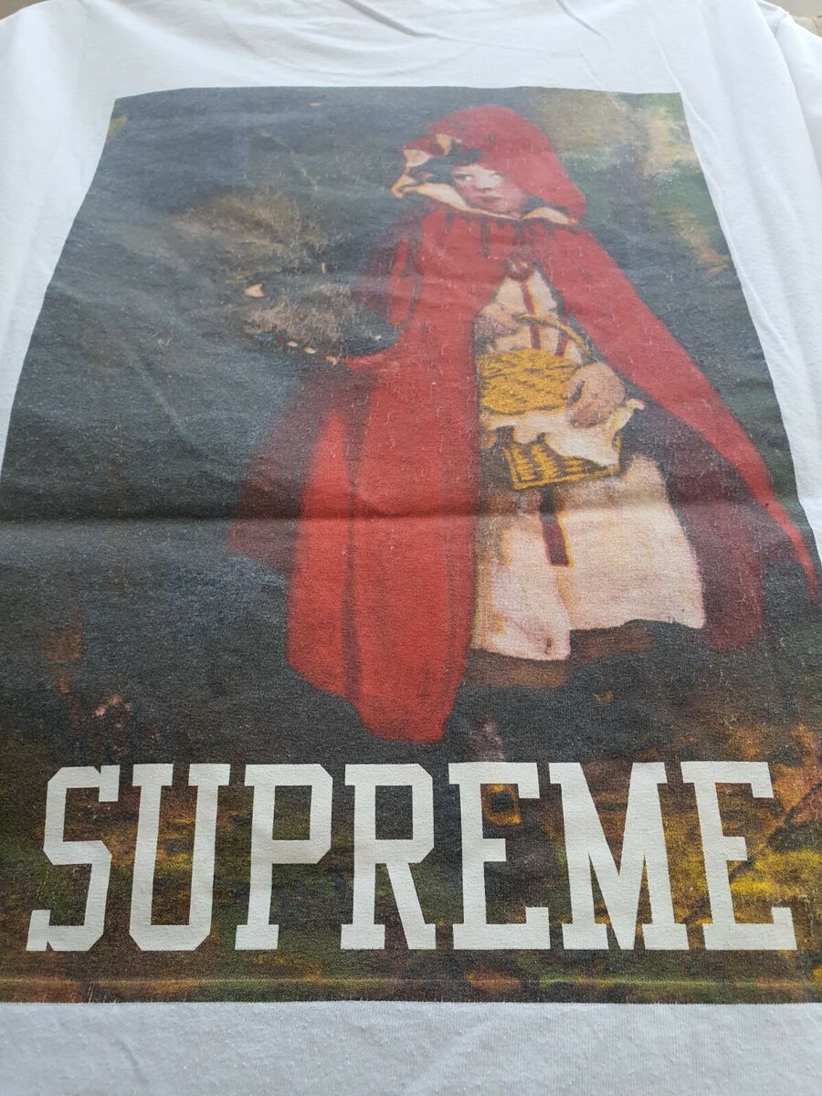 FW12 Supreme Little Red Riding Hood white Tee large T-Shirt FW12 Supreme Little Red Riding Hood white Tee large T-Shirt
