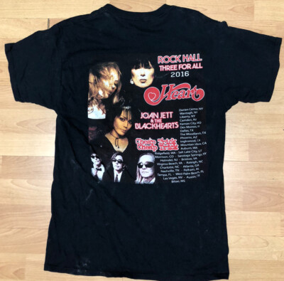 チープトリック ジョーン・ジェット ハート ツアーTシャツ Heart Cheap Trick Joan Jett Rock Concert Tour Music T-Shirt Shirt
